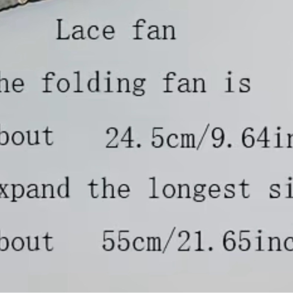 Vintage Black Lace Hand Fan – - Picture 3 of 3